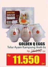 Promo Harga GOLDEN Q EGG Telur Ayam Kampung Arab 6 pcs - Hari Hari
