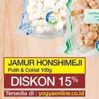 Promo Harga Jamur Honshimeji Putih, Cokelat 100 gr - Yogya