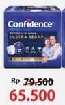 Promo Harga Confidence Adult Pants Slim & Fit Extra Absorb L8, M10, XL6 6 pcs - Alfamart