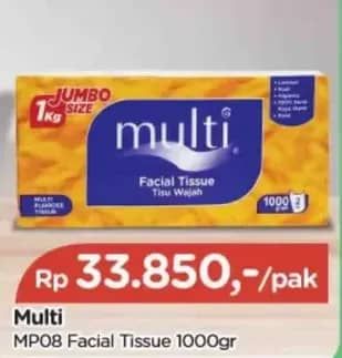 Promo Harga Multi Facial Tissue 1000 gr - TIP TOP