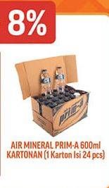 Promo Harga PRIMA Air Mineral per 24 botol 600 ml - Hypermart