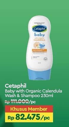 Promo Harga Cetaphil Baby Gentle Wash & Shampoo Calendula 230 ml - TIP TOP