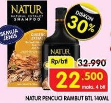 Promo Harga Natur Shampoo All Variants 140 ml - Superindo