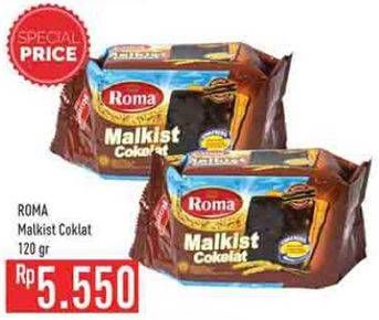 Promo Harga ROMA Malkist 120 gr - Hypermart