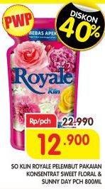 Promo Harga SO KLIN Royale Parfum Collection Sunny Day, Sweet Floral 800 ml - Superindo