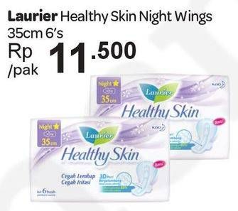 Promo Harga Laurier Healthy Skin Night Wing 35cm 6 pcs - Carrefour
