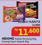 Promo Harga Indomie Hype Abis Kebab Rendang, Ayam Geprek 85 gr - Alfamidi