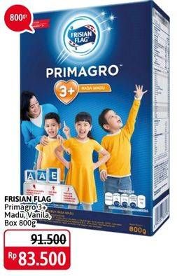 Promo Harga FRISIAN FLAG Primagro 3+ Madu, Vanilla 800 gr - Alfamidi