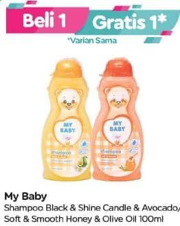 Promo Harga My Baby Shampoo Black Shine, Soft Smooth 100 ml - TIP TOP