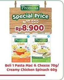 Promo Harga Promina Pasta Mac And Cheese/Promina Pasta Creamy Chicken Spinach   - Indomaret