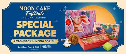 Promo Harga Moon Cake Festival Special Package + Cashback Hingga 50 Ribu  - Blibli