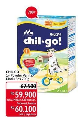 Promo Harga MORINAGA Chil Go Bubuk 1+ Madu, Vanilla 700 gr - Alfamidi