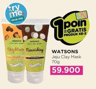 Promo Harga WATSONS Love My Glow Clay Mask Brightening, Nourishing 70 gr - Watsons