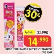 Promo Harga Darlie Toothpaste Bunny Kids for Kid Strawberry 40 gr - Superindo
