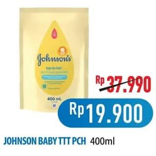 Promo Harga Johnsons Baby Cottontouch Top to Toe Bath 375 ml - Hypermart