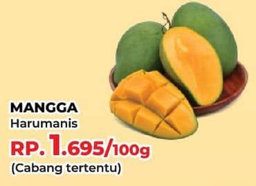 Promo Harga Mangga Harum Manis per 100 gr - Yogya