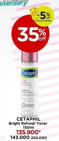 Promo Harga Cetaphil Bright Healthy Radiance Toner 150 ml - Watsons