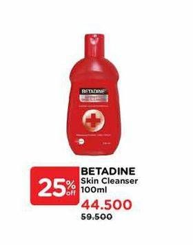 Promo Harga Betadine Antiseptic Skin Cleanser 100 ml - Watsons