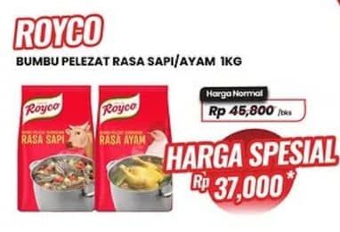 Promo Harga Royco Penyedap Rasa Sapi, Ayam 1000 gr - Carrefour