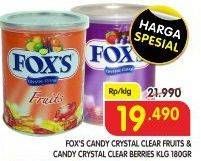 Promo Harga FOXS Crystal Candy Fruits, Berries 180 gr - Superindo