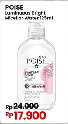 Promo Harga Poise Luminous Bright Micellar Water 125 ml - Indomaret