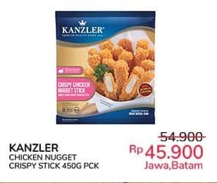 Promo Harga Kanzler Chicken Nugget Stick Crispy 450 gr - Indomaret