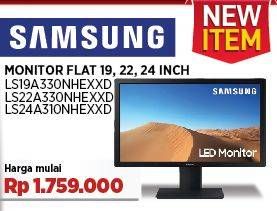 Promo Harga Samsung Monitor LS19A330NHEXXD, LS22A330NHEXXD, LS24A310NHEXXD  - COURTS