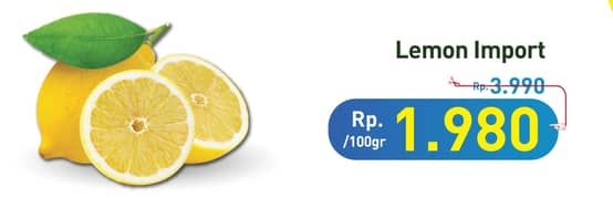 Promo Harga Lemon Import per 100 gr - Hypermart