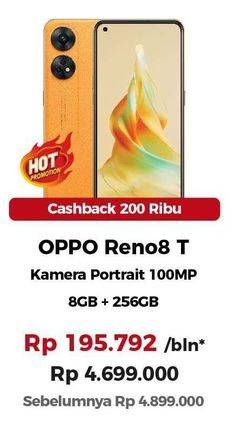 Promo Harga Oppo Reno 8T 5G 8GB + 256GB  - Erafone