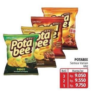 Promo Harga Potabee Snack Potato Chips All Variants 68 gr - Lotte Grosir
