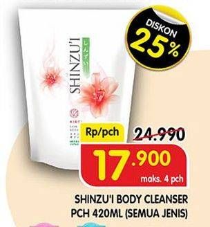 Promo Harga SHINZUI Body Cleanser All Variants 420 ml - Superindo