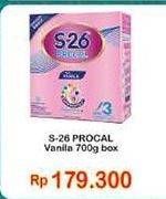 Promo Harga S26 Procal Susu Pertumbuhan Vanilla 700 gr - Indomaret