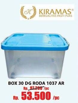 Promo Harga KIRAMAS Kotak Penyimpanan Dg Roda 1037AR  - Hari Hari
