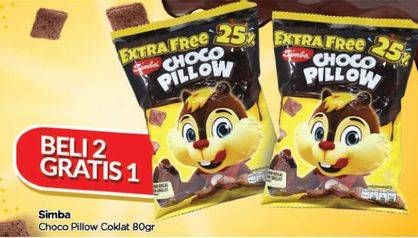 Promo Harga SIMBA Choco Pillow 80 gr - TIP TOP