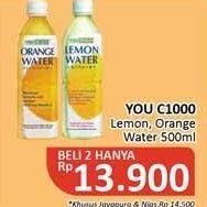 Promo Harga YOU C1000 Isotonic Drink Lemon Water, Orange Water 500 ml - Alfamidi