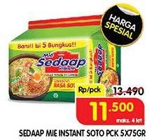 Promo Harga SEDAAP Mie Kuah Soto per 5 pcs 75 gr - Superindo