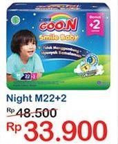 Promo Harga Goon Smile Baby Night Pants M22+2 24 pcs - Indomaret