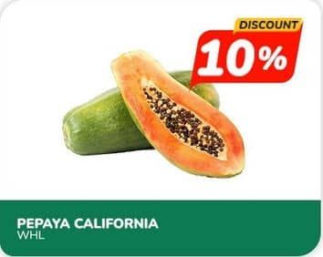 Promo Harga Pepaya California per 100 gr - Indomaret