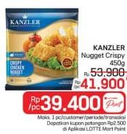 Promo Harga Kanzler Chicken Nugget Crispy 450 gr - LotteMart