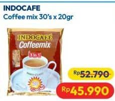 Promo Harga Indocafe Coffeemix 3in1 per 30 sachet 20 gr - Hypermart