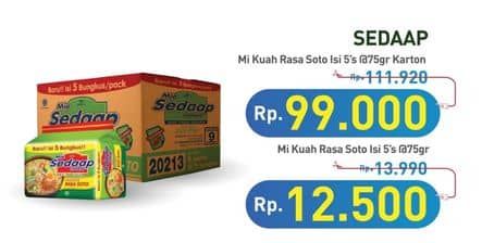 Promo Harga Sedaap Mie Kuah Soto per 5 pcs 75 gr - Hypermart