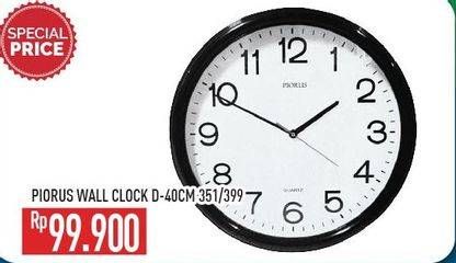 Promo Harga PIORUS Wall Clock 351/399  - Hypermart