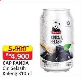 Promo Harga Cap Panda Minuman Kesehatan Cincau Selasih 310 ml - Alfamart
