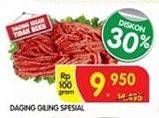 Promo Harga Daging Giling Sapi Spesial per 100 gr - Superindo