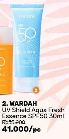 Promo Harga WARDAH UV Shield  Aqua Fresh Essence SPF 50 30 ml - Guardian