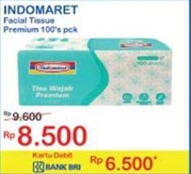 Promo Harga Indomaret Facial Tissue Premium 100 pcs - Indomaret