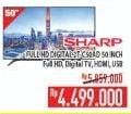 Promo Harga SHARP 2T-C50AD1i Full-HD 50"  - Hypermart