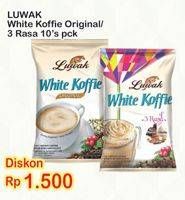 Promo Harga Luwak White Koffie Original, 3 Rasa 10 pcs - Indomaret