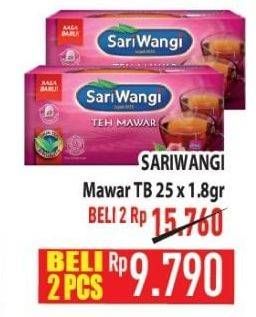 Promo Harga Sariwangi Teh Mawar 45 gr - Hypermart