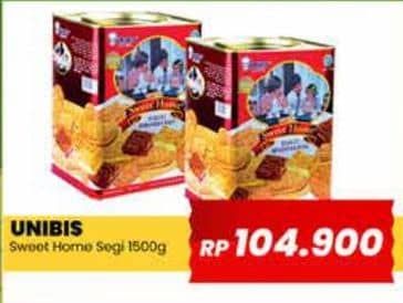 Promo Harga Unibis Sweet Home Assorted Biscuits 1500 gr - Yogya